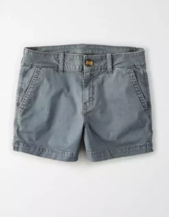 AE Khaki Midi Short -Aerie Fashion Shop 3332 6155 400 f