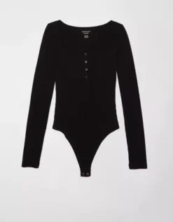 AE Scoop Henley Bodysuit -Aerie Fashion Shop 3375 9052 001 f
