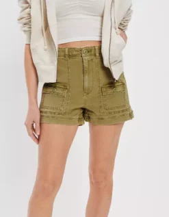AE Highest Waist '90s Boyfriend Cargo Short 4 AE Highest Waist '90s Boyfriend Cargo Short -Aerie Fashion Shop 4331 7305 300 of