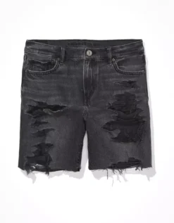 AE Denim Low-Rise Baggy Short -Aerie Fashion Shop 5332 7315 001 f