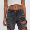 AE Denim Low-Rise Baggy Short