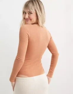 Aerie Ribbed Scoop Neck Bodysuit -Aerie Fashion Shop 5495 3177 158 ob