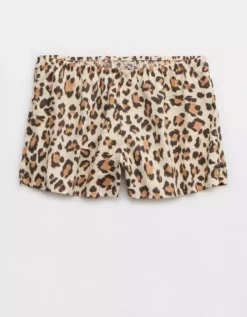 Aerie Leopard Seersucker Boxer -Aerie Fashion Shop 6495 1270 123 f