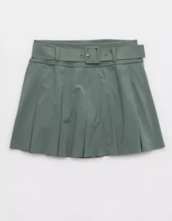 OFFLINE By Aerie Real Me Belted Pleated Skort -Aerie Fashion Shop 6498 1273 357 f