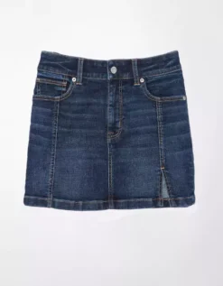 AE Next Level High-Waisted Denim Mini Skirt -Aerie Fashion Shop 8332 4706 896 f