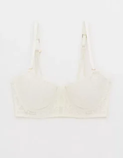 Aerie Show Off Balconette Eyelash Lace Bra -Aerie Fashion Shop 8791 5031 125 f