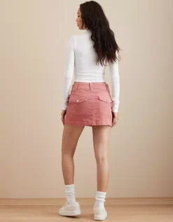 AE Super Stretch High-Waisted Corduroy Mini Skirt -Aerie Fashion Shop 9332 4736 615 ob